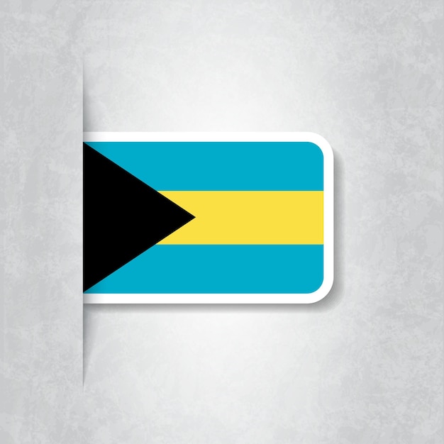 Vektor flagge von bahamas