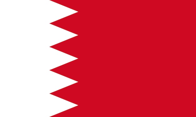 Vektor flagge von bahrain