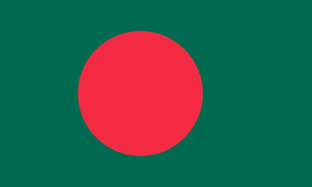 Vektor flagge von bangladesch, vektorillustration