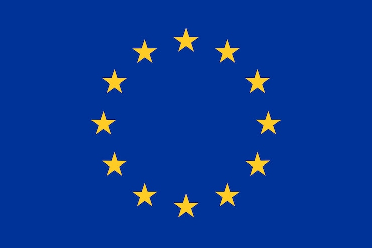 Vektor flagge von europa europäische union