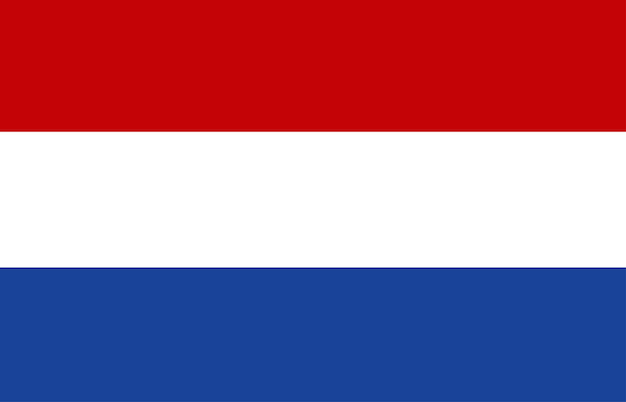Flagge von Holland. Vektor-Illustration