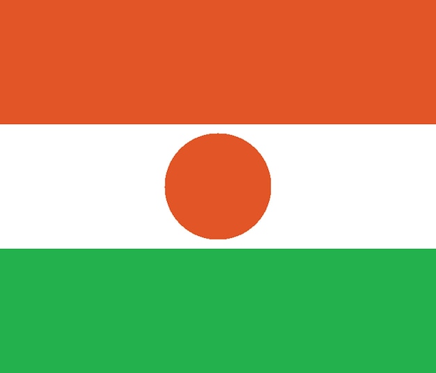 Flagge von Niger Flagge der Nation