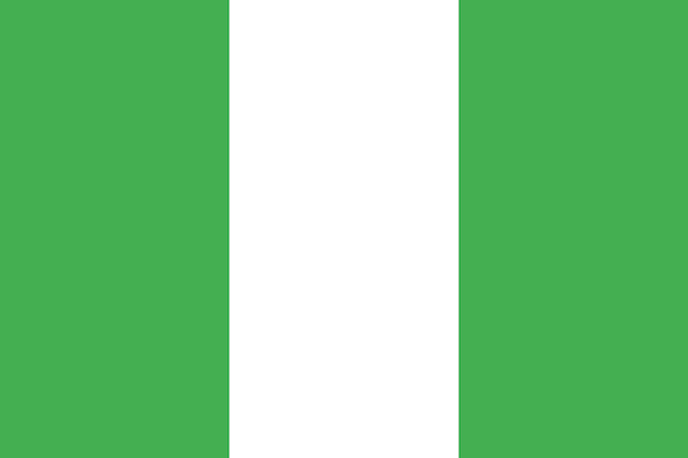 Flagge von nigeria