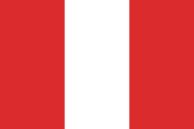 Vektor flagge von peru