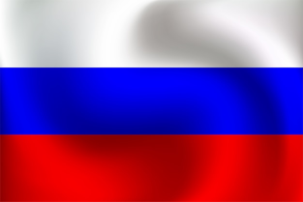 Vektor flagge von russland