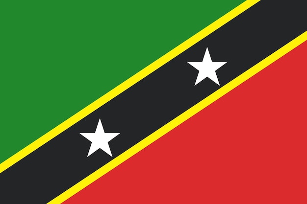 Flagge von st. kitts