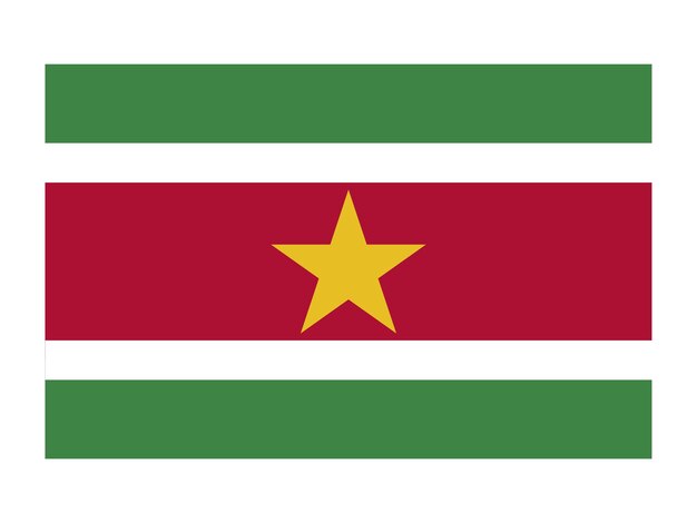 Flagge von suriname weltflagge ikon offizielle nationale flagge internationale flagge