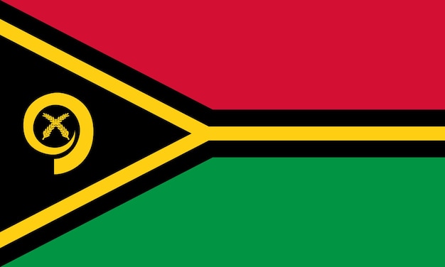 Vektor flagge von vanuatu