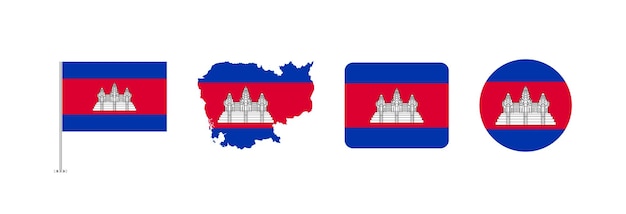 Flaggensammlung von Kambodscha