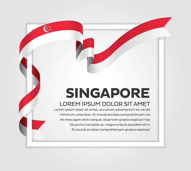 Flaggenvektor von Singapur