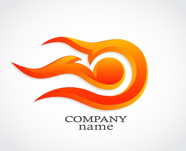 flame elegantes stilisiertes Logo-Design