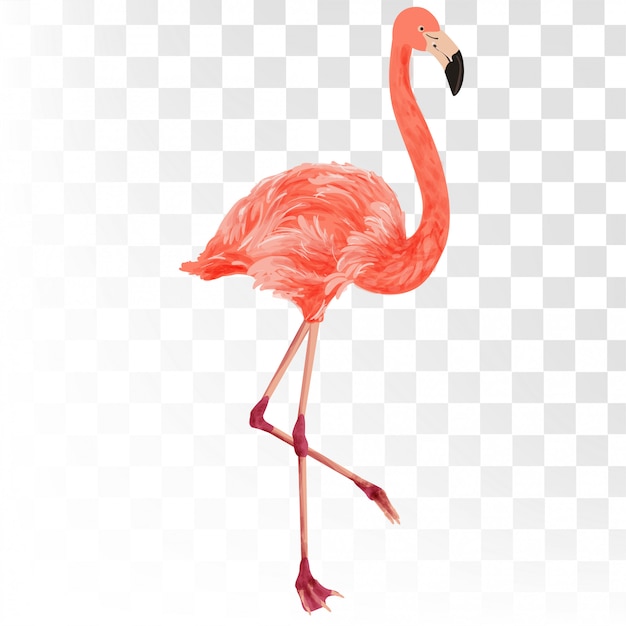 Flamingo sommer 3d-stil