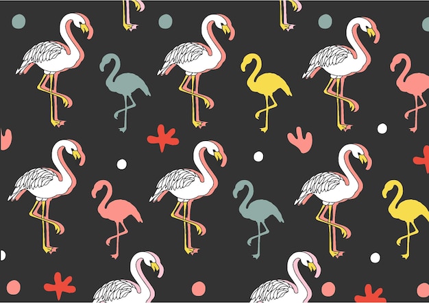 Flamingo-sommer-party-muster