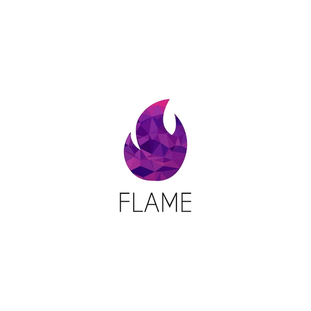 Flammen-Logo-Grafik-Design-Konzept