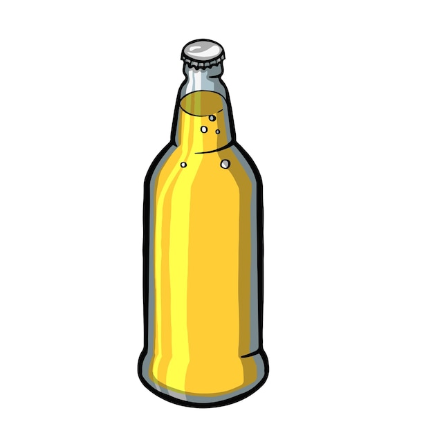 Flasche helle Biervektorillustration