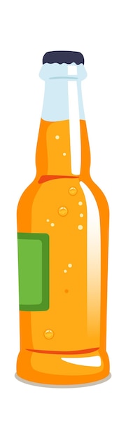 Vektor flasche mit bier