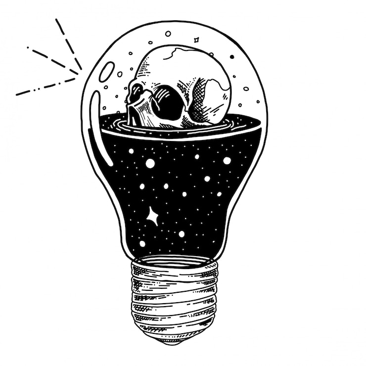Vektor flasche mit gezeichneter illustration des gesundheitstrank-, gift- und schädeltrankes hand