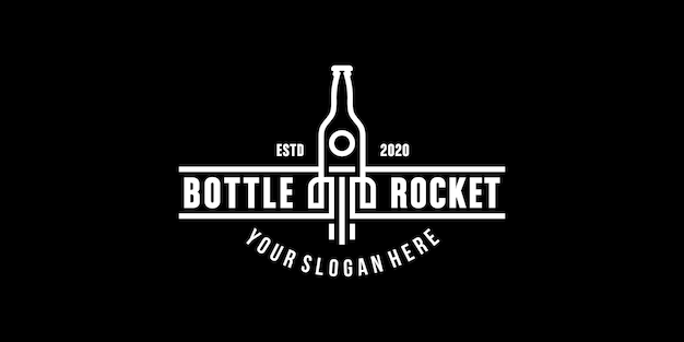 Flasche Rakete Logo Symbol Symbol Vorlage