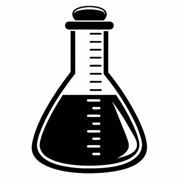 Flaschensilhouette-Vektor auf weißem, durchsichtigem Hintergrund