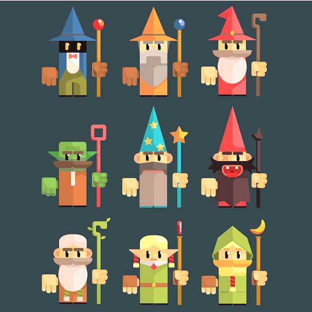 Flash game wizard set