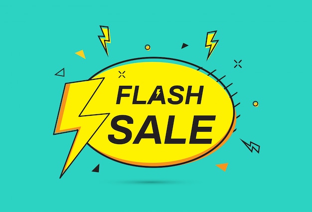 Flash sale banner template design.