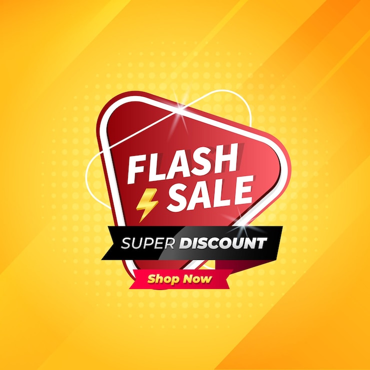 Flash Sale Banner Vorlage Design