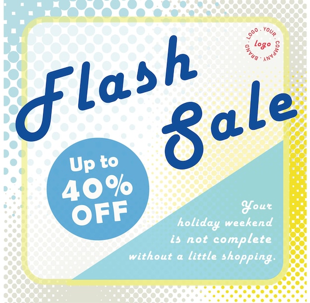 Flash sale banner vorlage design