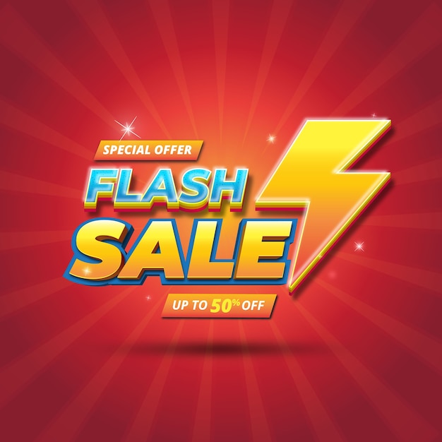 Flash sale banner vorlage