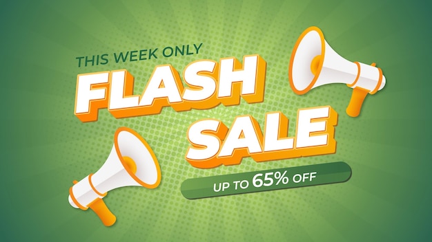 Vektor flash-sale-banner