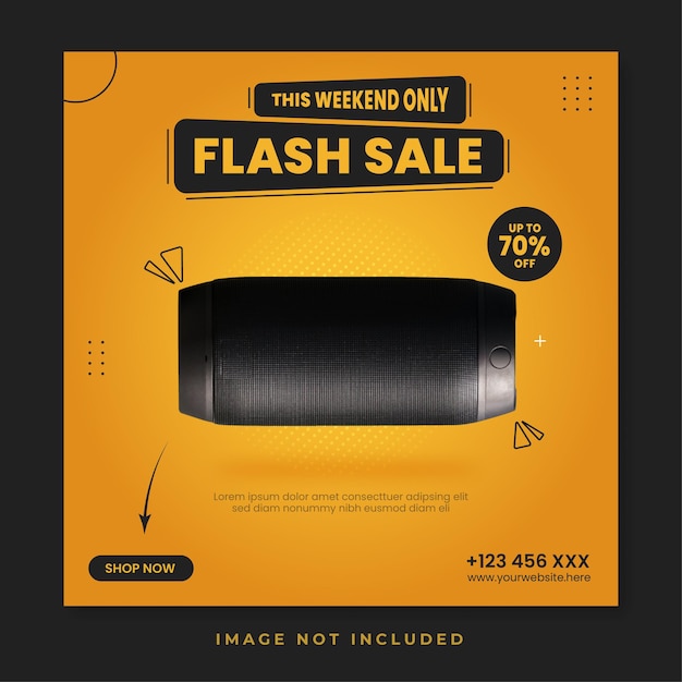 Flash sale instagram post