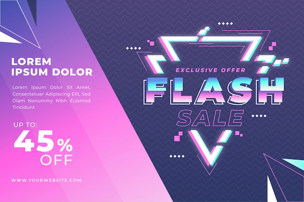 Flash sale promotion banner vorlage