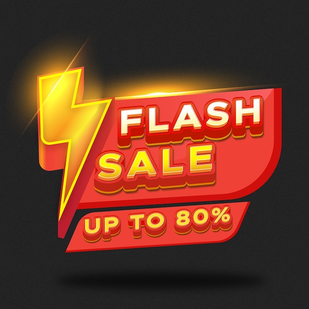 Flash sale rabatt banner vorlage promotion