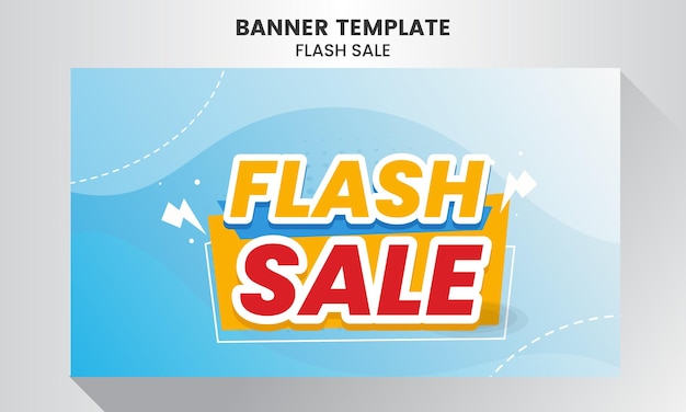 Flash sale shopping poster oder banner mit 3d-textbanner sonderangebotskampagne oder -aktion