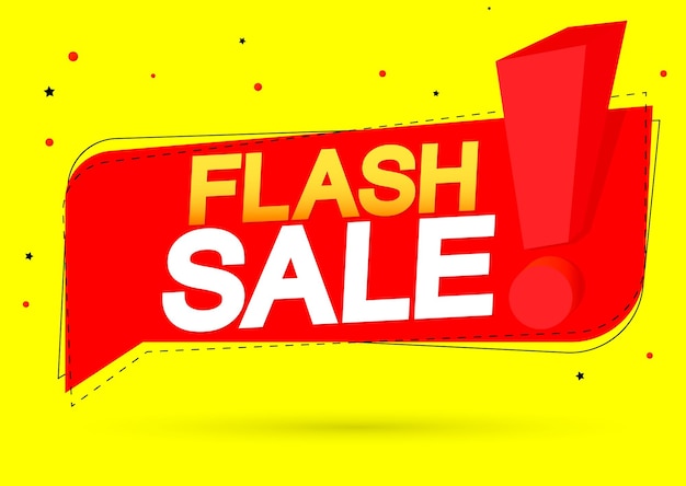 Flash-Sale-Sprechblasenbanner