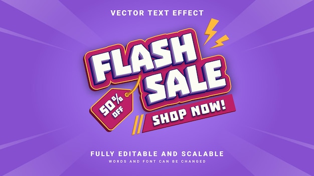 Flash sale texteffekt