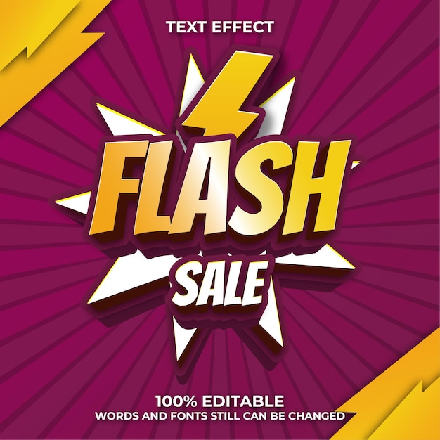 Flash-sale-texteffekt