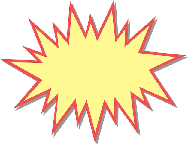 Vektor flash-starburst-sterne-cartoon-stil-sprechblasensymbol-vorratillustration