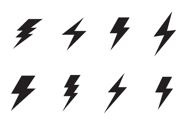 Flash-Thunderbolt-Logo und Symbolvektor