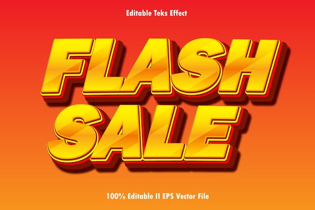 Flash-Verkauf Bearbeitbarer Text-Effekt 3D-Emboss-Gradient-Stil