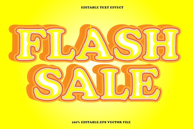 Flash-Verkauf Bearbeitbarer Text-Effekt 3D-Emboss-Gradient-Stil