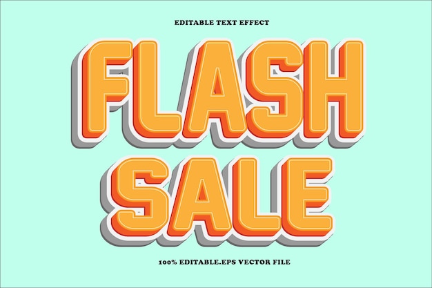 Flash-Verkauf Bearbeitbarer Text-Effekt 3D-Emboss-Gradient-Stil