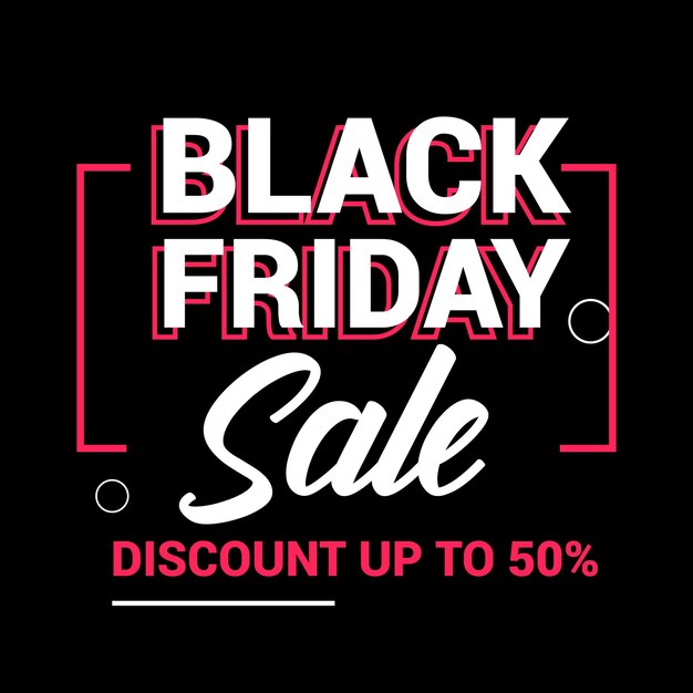 Flat Black Friday Instagram Posts Sammlung Instagram Post Sale Social Media Banner Vorlage Witz