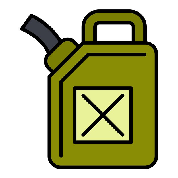 Flat-illustration von jerrycan