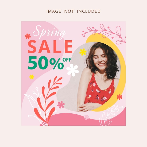 Flat Spring Sale Instagram Beiträge