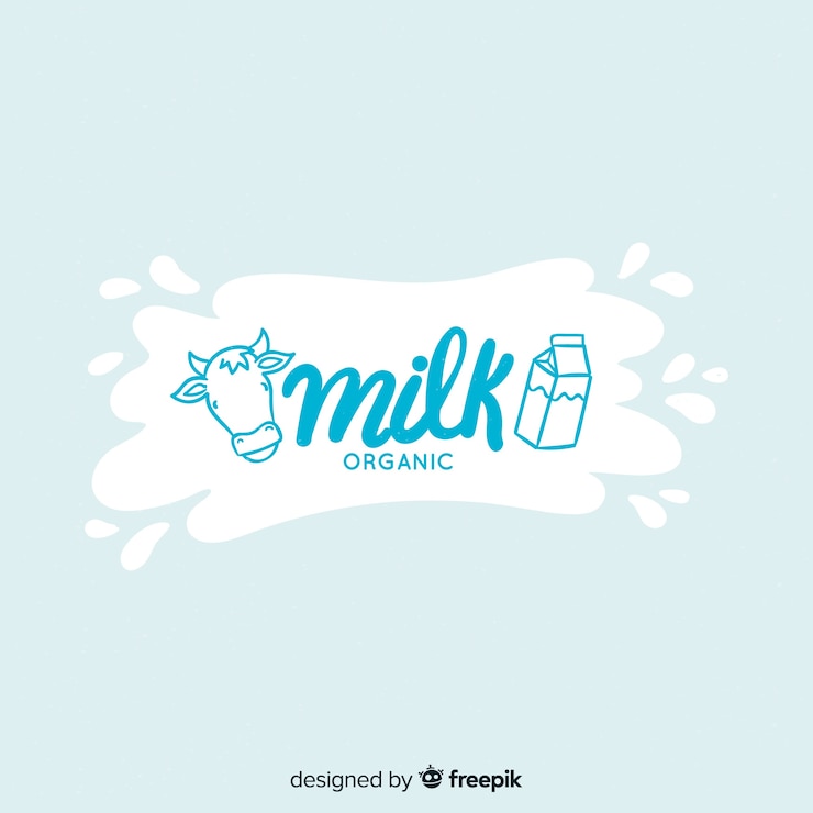Vektor fleck milch logo