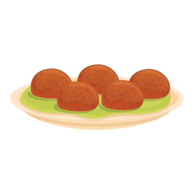 Vektor fleischbällchen-symbol cartoon-vektor chinesisches essen festlicher feiertag