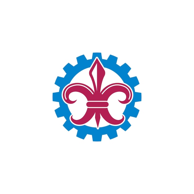 Fleur de lis-symbol, vektorgrafik-design