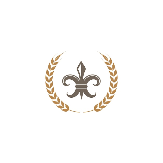 Fleur de lis-symbol, vektorgrafik-design