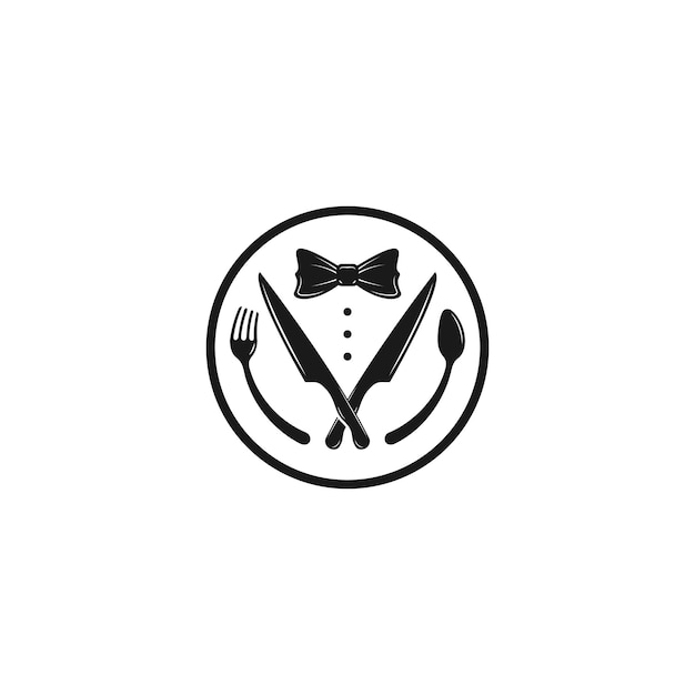 Fliege, Smoking, Utensil Restaurantlogo