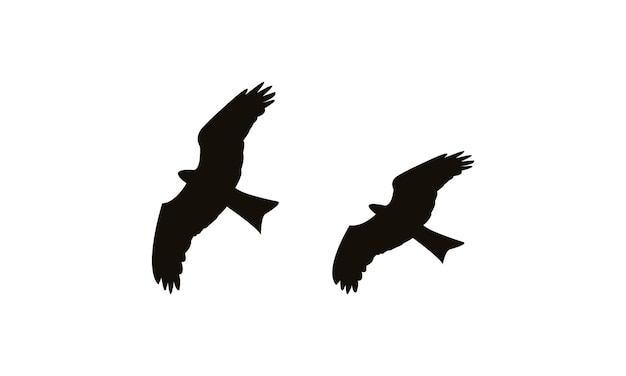 Fliegende Vektorillustrationen für Vögel